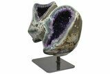 Unique Amethyst Geode On Metal Stand - Uruguay #171893-4
